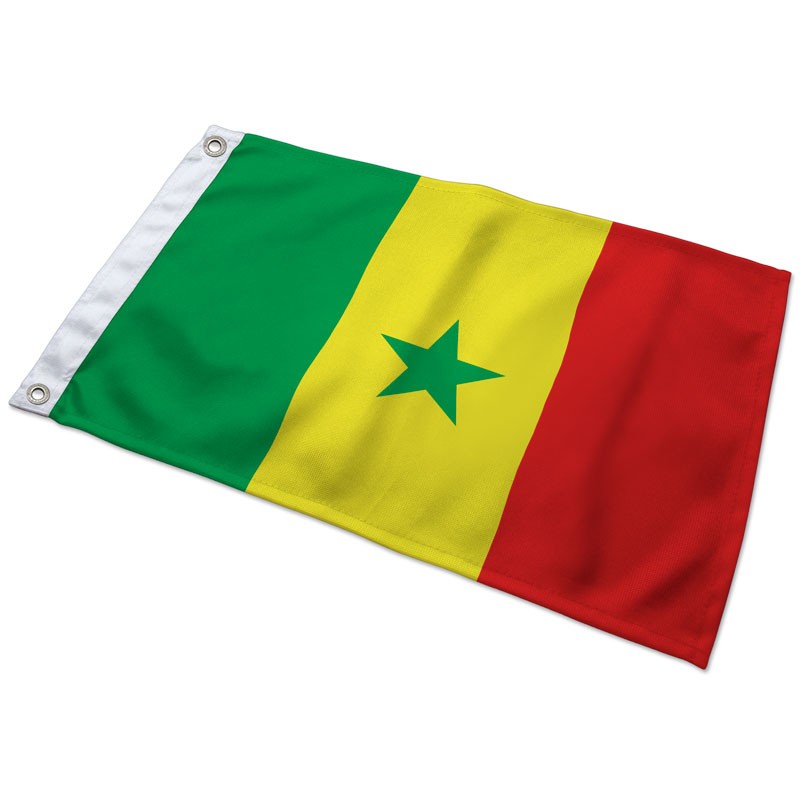 Bandeira da bandeira de Senegal para interior e exterior, poliéster